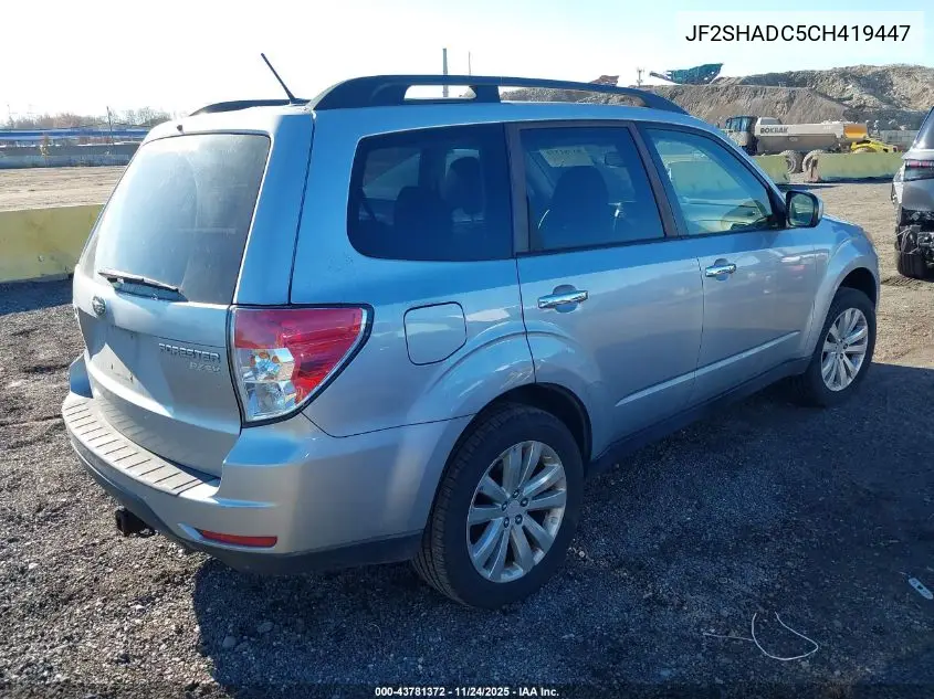 JF2SHADC5CH419447 2012 Subaru Forester 2.5X Premium