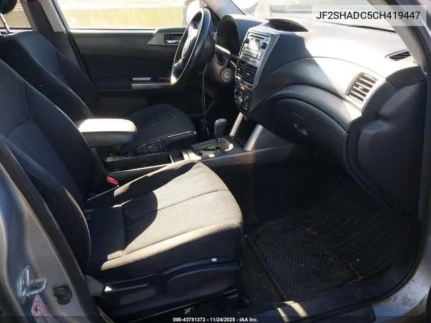 JF2SHADC5CH419447 2012 Subaru Forester 2.5X Premium
