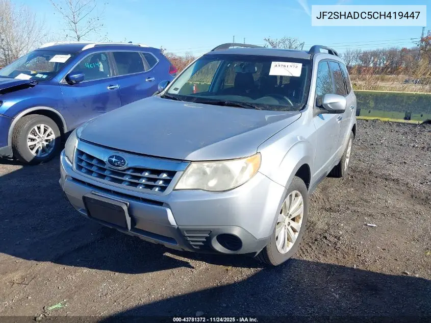 JF2SHADC5CH419447 2012 Subaru Forester 2.5X Premium