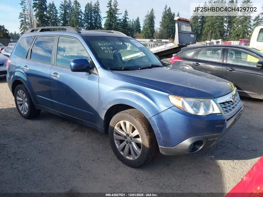 JF2SHBDC4CH429702 2012 Subaru Forester 2.5X Premium