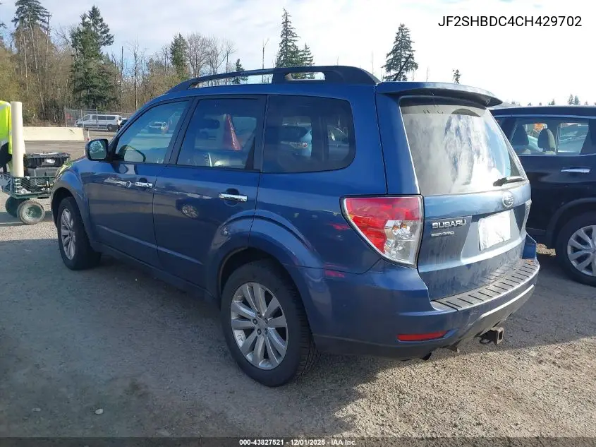 JF2SHBDC4CH429702 2012 Subaru Forester 2.5X Premium