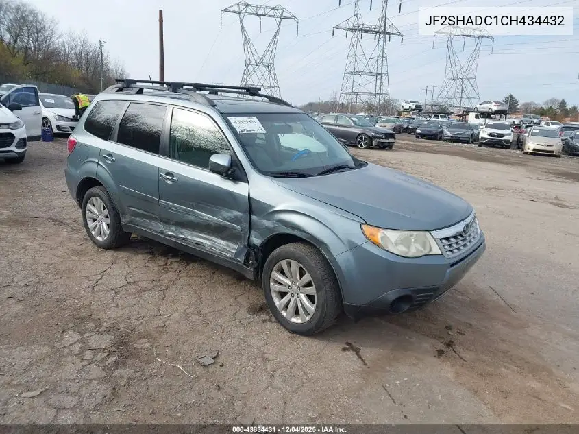 JF2SHADC1CH434432 2012 Subaru Forester 2.5X Premium