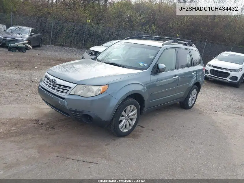 JF2SHADC1CH434432 2012 Subaru Forester 2.5X Premium