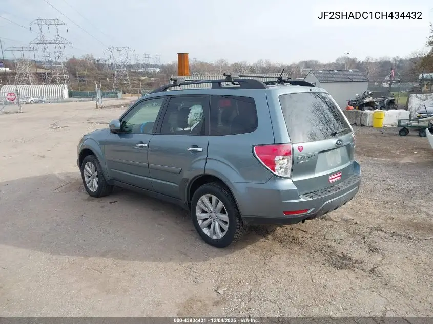 JF2SHADC1CH434432 2012 Subaru Forester 2.5X Premium