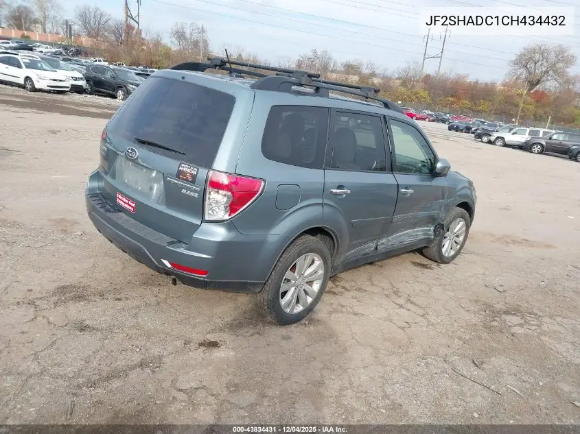 JF2SHADC1CH434432 2012 Subaru Forester 2.5X Premium