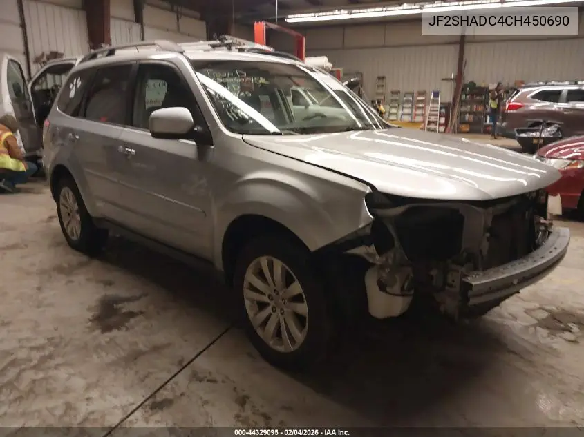 JF2SHADC4CH450690 2012 Subaru Forester 2.5X Premium