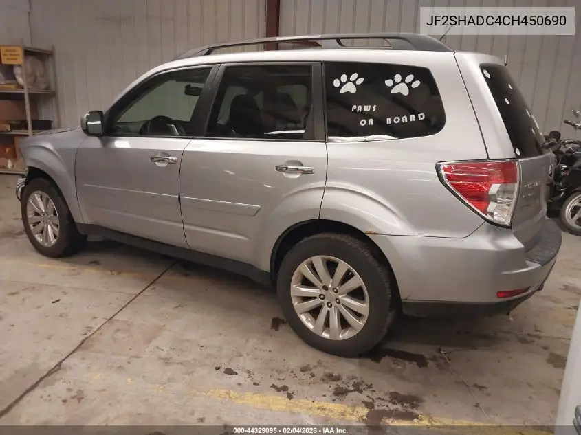 JF2SHADC4CH450690 2012 Subaru Forester 2.5X Premium