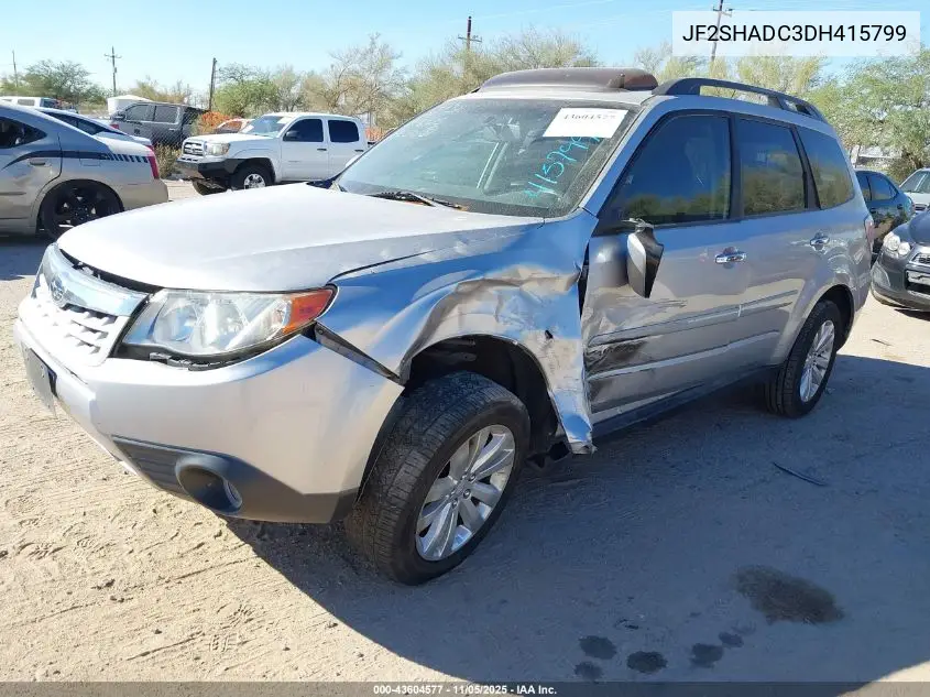 JF2SHADC3DH415799 2013 Subaru Forester 2.5X Premium