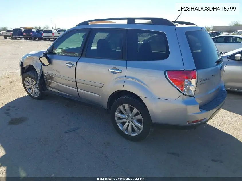 JF2SHADC3DH415799 2013 Subaru Forester 2.5X Premium