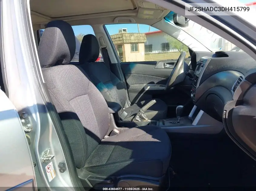 JF2SHADC3DH415799 2013 Subaru Forester 2.5X Premium