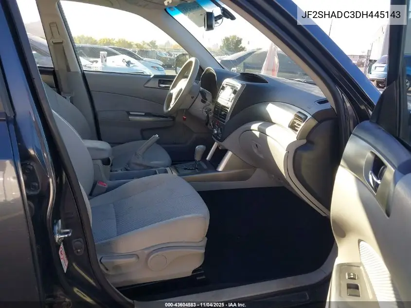 JF2SHADC3DH445143 2013 Subaru Forester 2.5X Premium