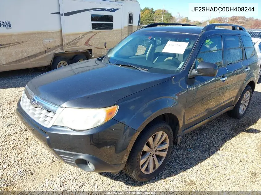 JF2SHADC0DH408244 2013 Subaru Forester 2.5X Premium