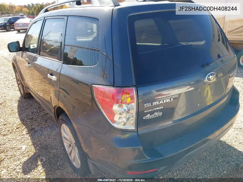 JF2SHADC0DH408244 2013 Subaru Forester 2.5X Premium