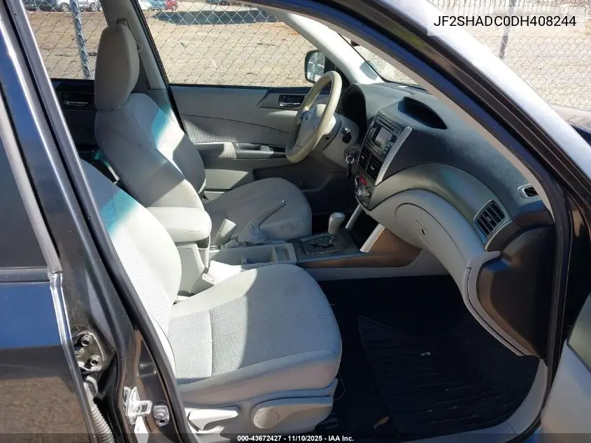 JF2SHADC0DH408244 2013 Subaru Forester 2.5X Premium