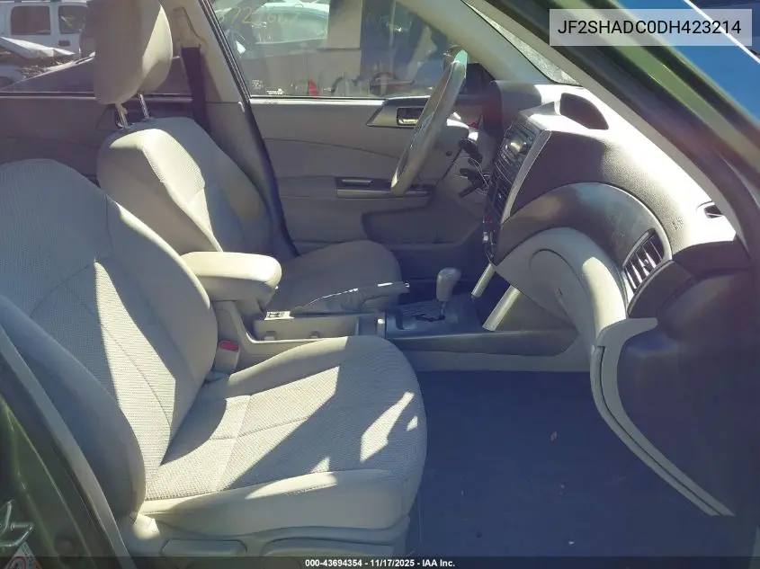 JF2SHADC0DH423214 2013 Subaru Forester 2.5X Premium