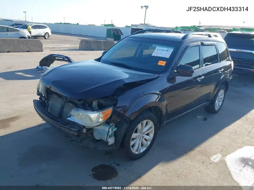 JF2SHADCXDH433314 2013 Subaru Forester 2.5X Premium