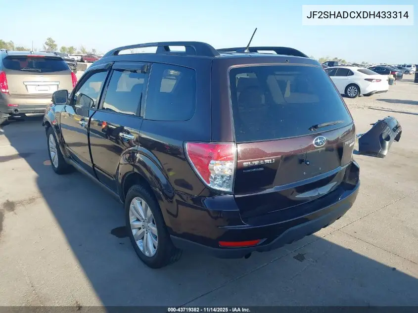 JF2SHADCXDH433314 2013 Subaru Forester 2.5X Premium