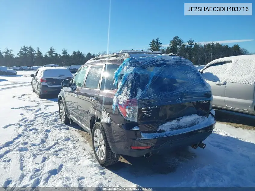 JF2SHAEC3DH403716 2013 Subaru Forester 2.5X Limited