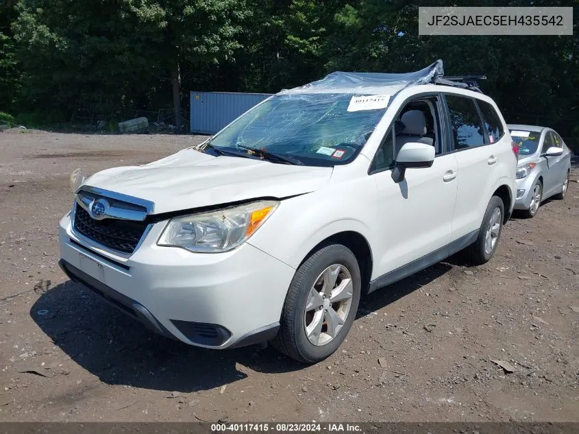 2014 Subaru Forester 2.5I Premium VIN: JF2SJAEC5EH435542 Lot: 40117415