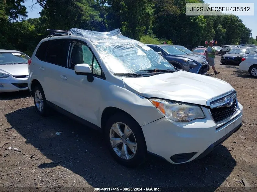 2014 Subaru Forester 2.5I Premium VIN: JF2SJAEC5EH435542 Lot: 40117415