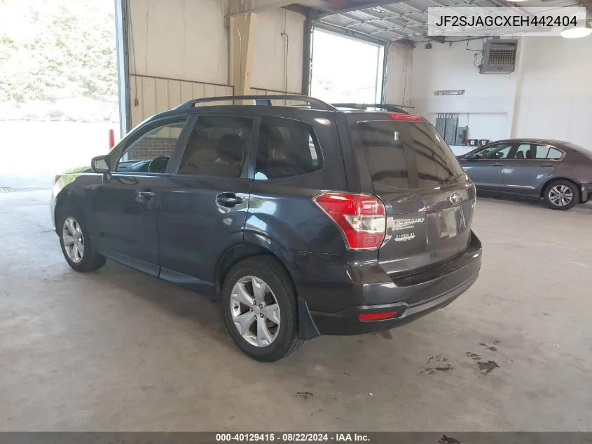 2014 Subaru Forester 2.5I Premium VIN: JF2SJAGCXEH442404 Lot: 40129415