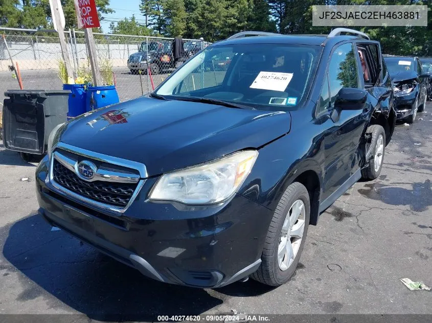 2014 Subaru Forester 2.5I Premium VIN: JF2SJAEC2EH463881 Lot: 40274620