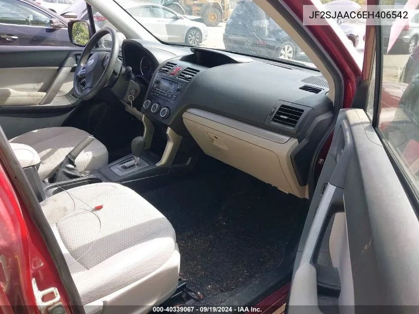 JF2SJAAC6EH406542 2014 Subaru Forester 2.5I