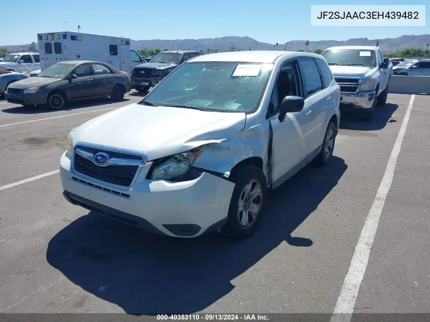 2014 Subaru Forester 2.5I VIN: JF2SJAAC3EH439482 Lot: 40353110