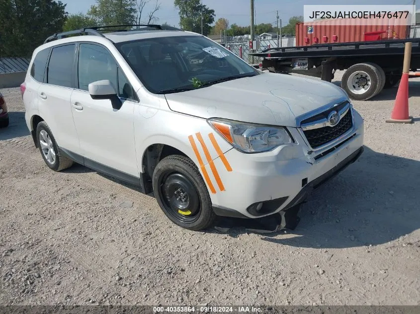 2014 Subaru Forester 2.5I Limited VIN: JF2SJAHC0EH476477 Lot: 40353864