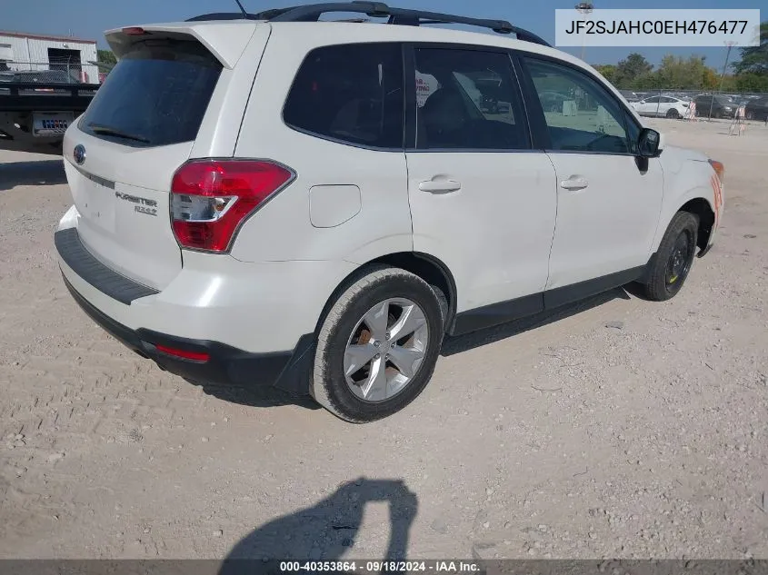 2014 Subaru Forester 2.5I Limited VIN: JF2SJAHC0EH476477 Lot: 40353864