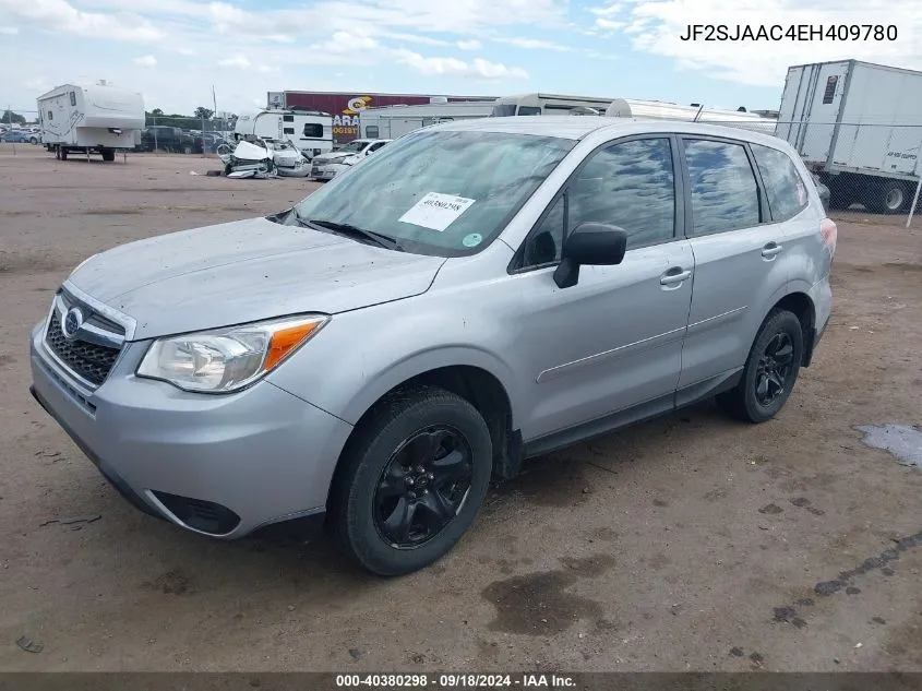 2014 Subaru Forester 2.5I VIN: JF2SJAAC4EH409780 Lot: 40380298