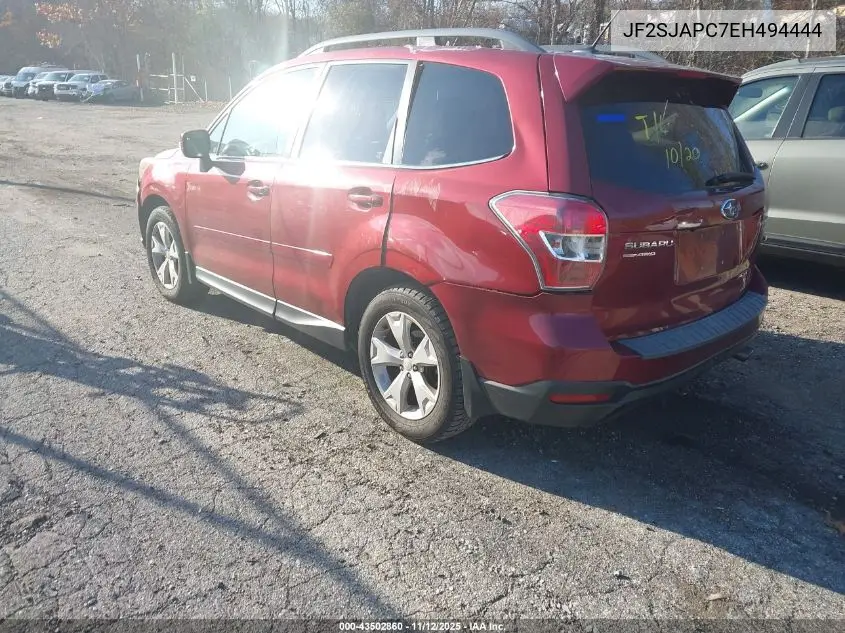 JF2SJAPC7EH494444 2014 Subaru Forester 2.5I Touring