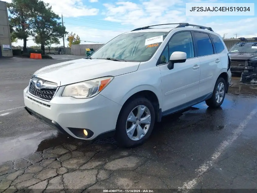 JF2SJAJC4EH519034 2014 Subaru Forester 2.5I Limited