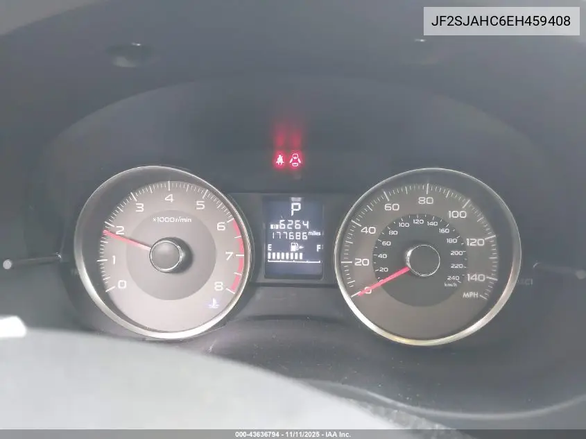JF2SJAHC6EH459408 2014 Subaru Forester 2.5I Limited