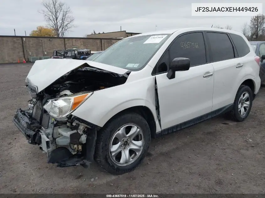 JF2SJAACXEH449426 2014 Subaru Forester 2.5I
