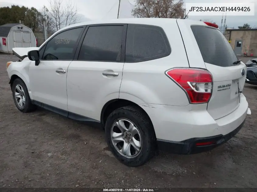 JF2SJAACXEH449426 2014 Subaru Forester 2.5I