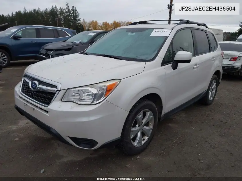 JF2SJAEC2EH436504 2014 Subaru Forester 2.5I Premium