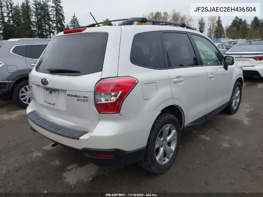 JF2SJAEC2EH436504 2014 Subaru Forester 2.5I Premium
