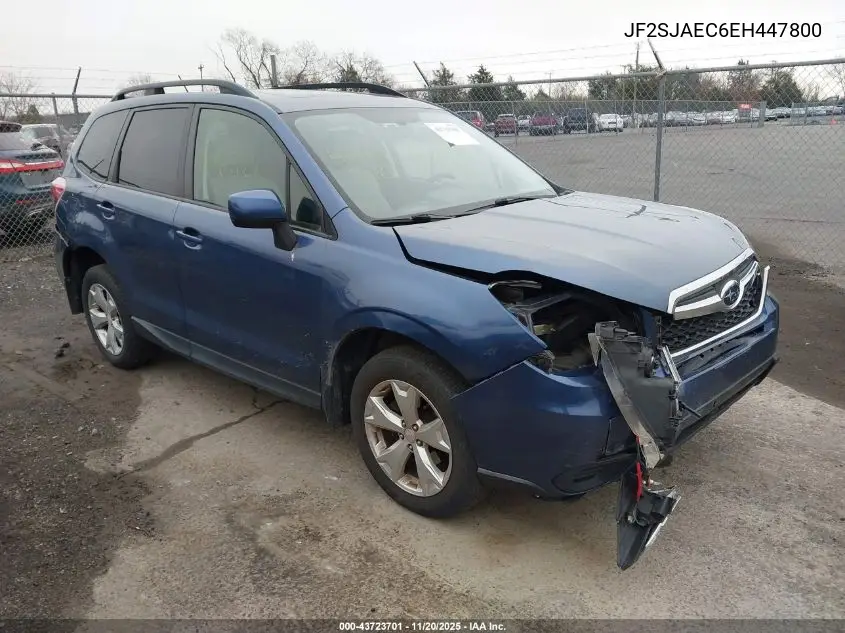 JF2SJAEC6EH447800 2014 Subaru Forester 2.5I Premium