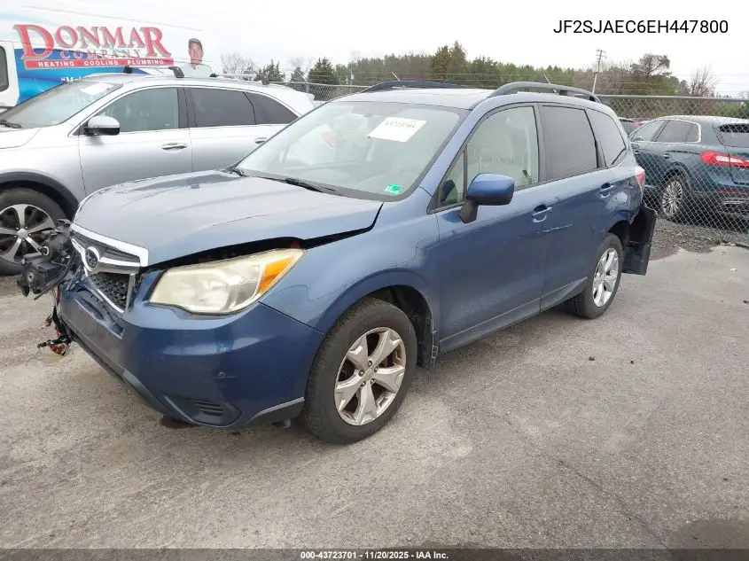 JF2SJAEC6EH447800 2014 Subaru Forester 2.5I Premium