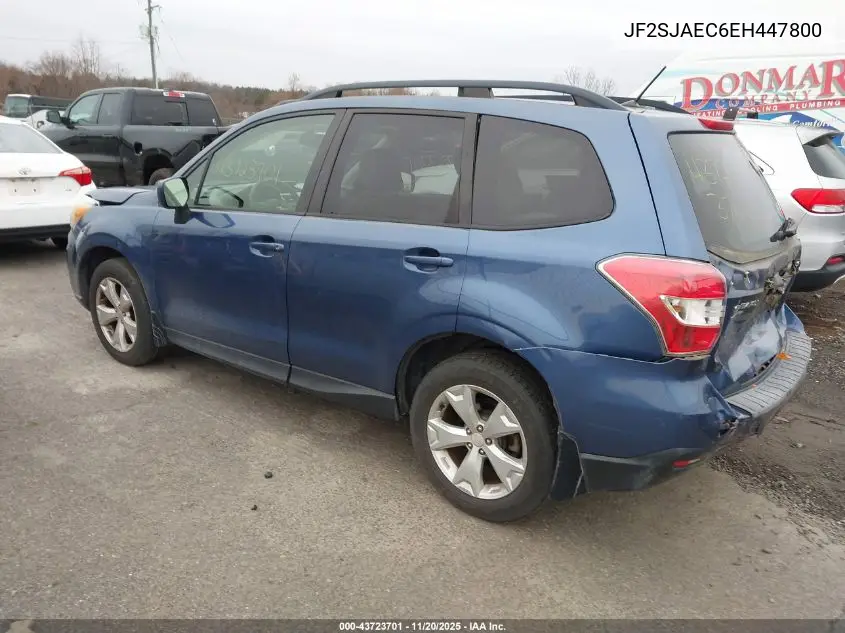 JF2SJAEC6EH447800 2014 Subaru Forester 2.5I Premium