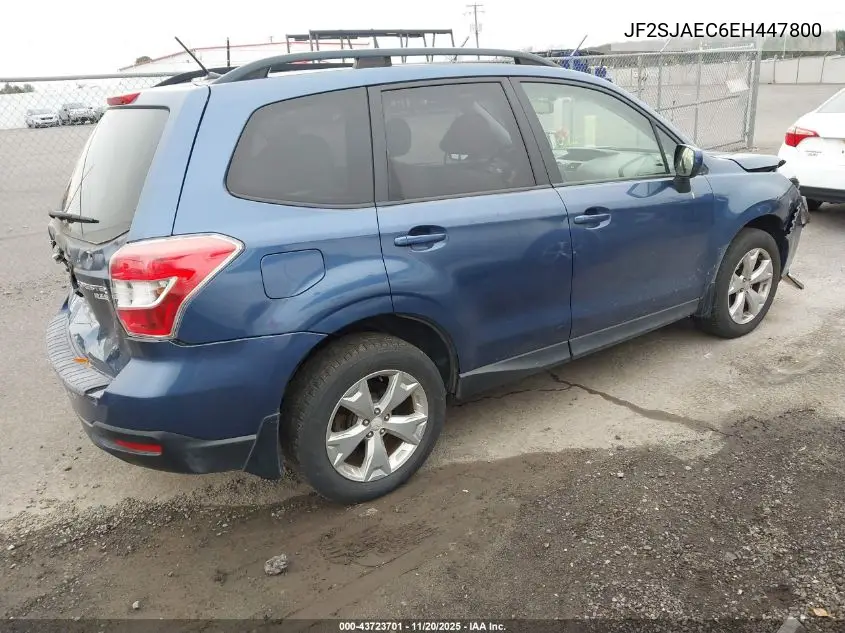 JF2SJAEC6EH447800 2014 Subaru Forester 2.5I Premium