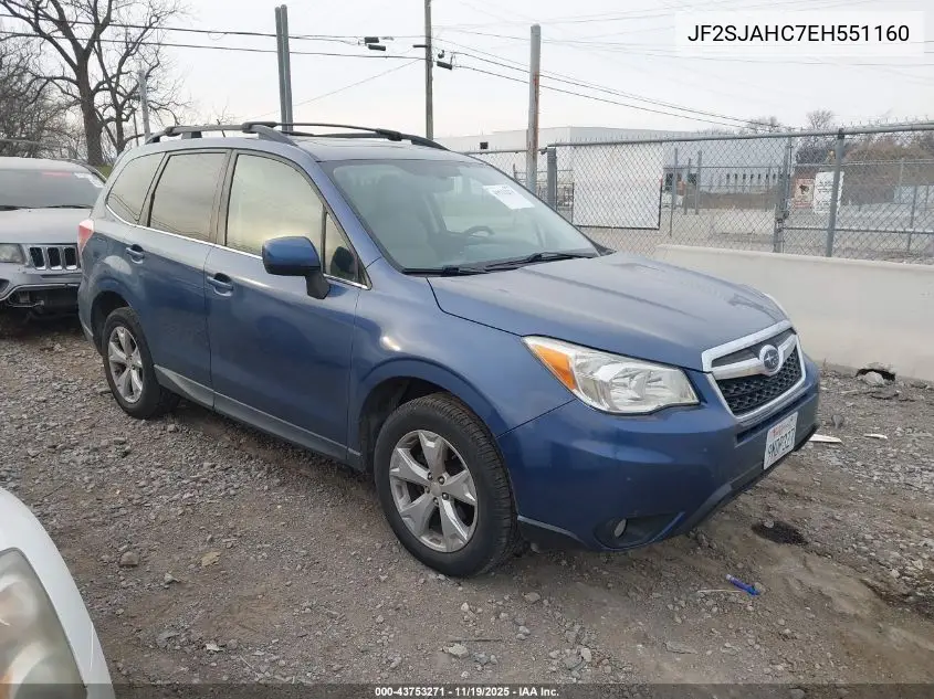 JF2SJAHC7EH551160 2014 Subaru Forester 2.5I Limited