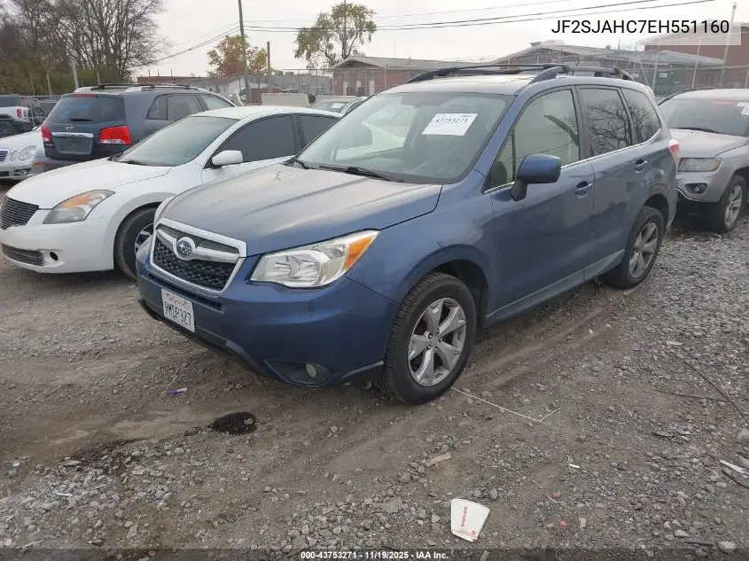 JF2SJAHC7EH551160 2014 Subaru Forester 2.5I Limited