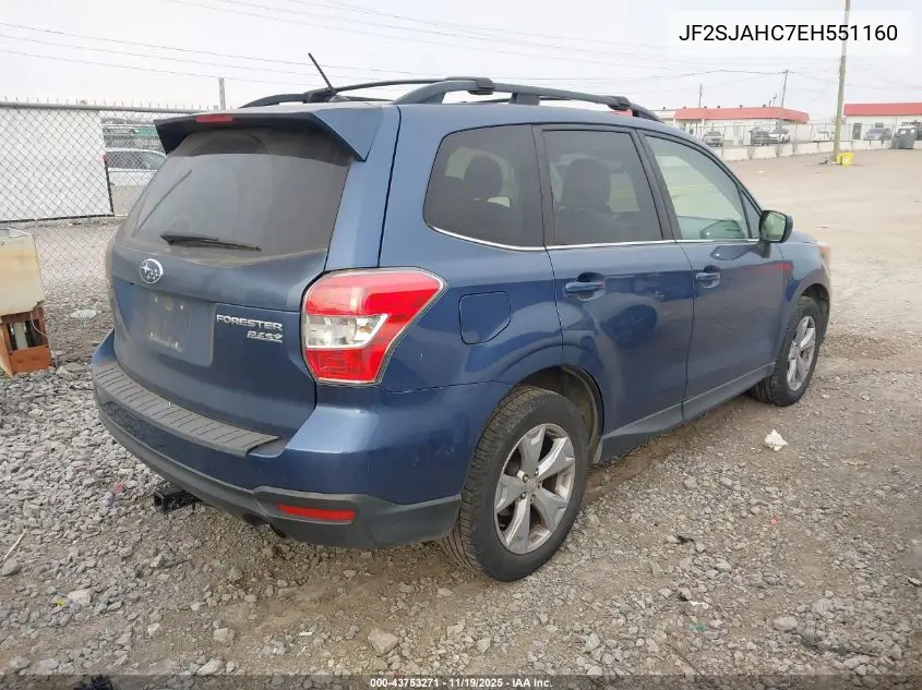 JF2SJAHC7EH551160 2014 Subaru Forester 2.5I Limited