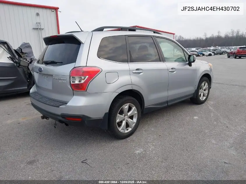 JF2SJAHC4EH430702 2014 Subaru Forester 2.5I Limited