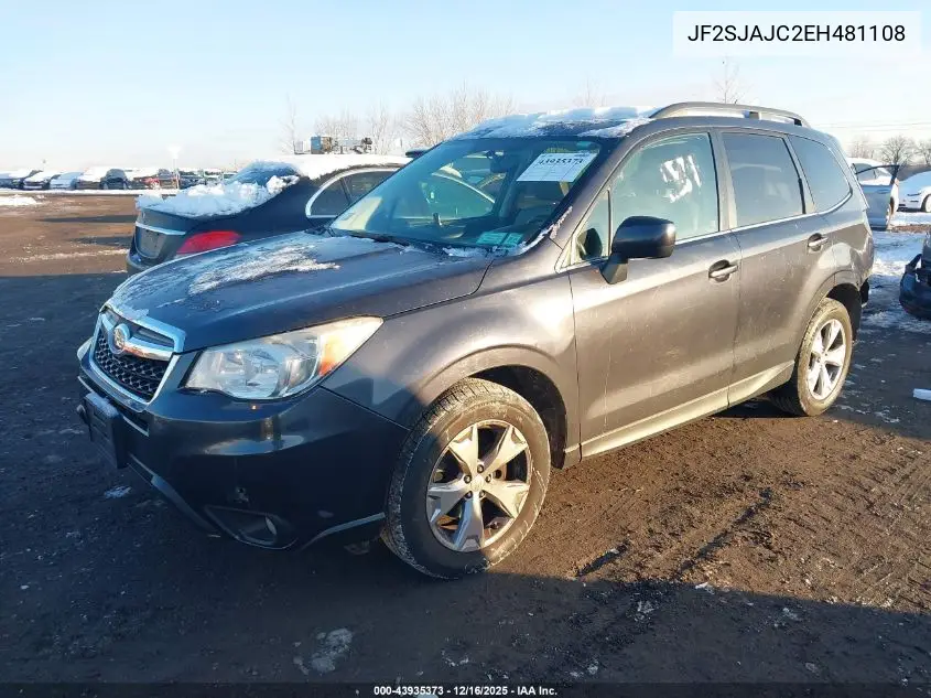 JF2SJAJC2EH481108 2014 Subaru Forester 2.5I Limited