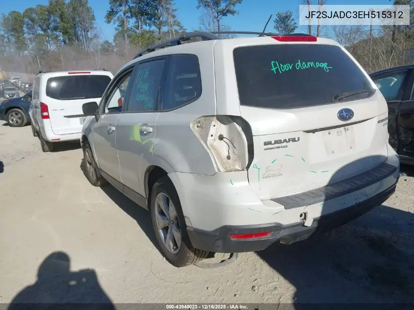 JF2SJADC3EH515312 2014 Subaru Forester 2.5I Premium