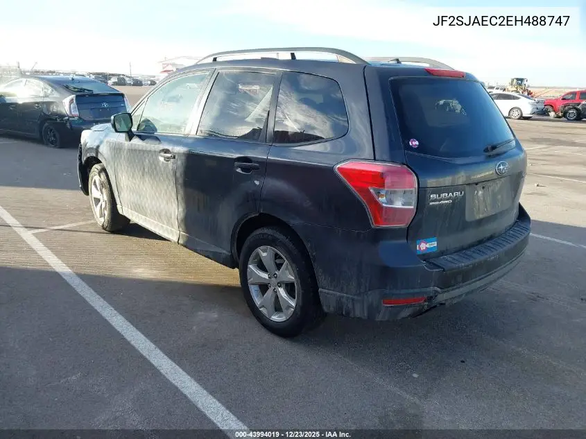 JF2SJAEC2EH488747 2014 Subaru Forester 2.5I Premium