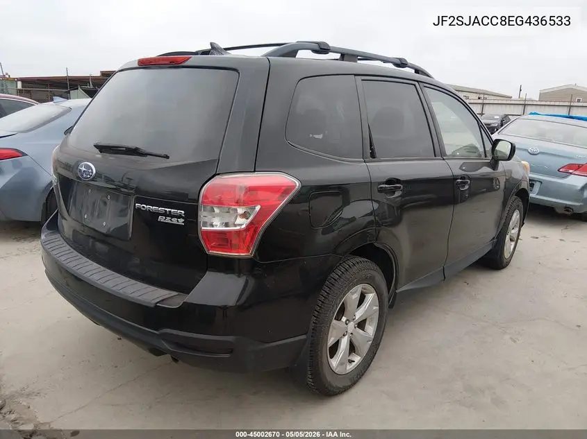 2014 Subaru Forester 2.5I Premium VIN: JF2SJACC8EG436533 Lot: 45002670